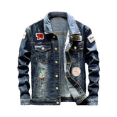 Vintage Jeansjacke mit Patches